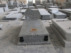granit putih abu-abu kuburan batu nisan