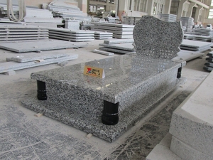 angsa abu-abu granit sederhana makam kuburan batu nisan