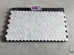 Marmer Bianco Carrara Hexagon Honeycomb Mosaic