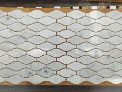 Mozaik Marmer Putih Carrara