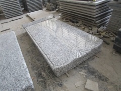Bala White Grey Ukir Granite Gravestone