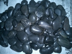 batu hias lansekap dekoratif hitam