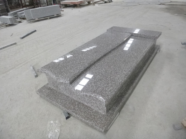 gaya polel g664 batu nisan granit untuk kuburan