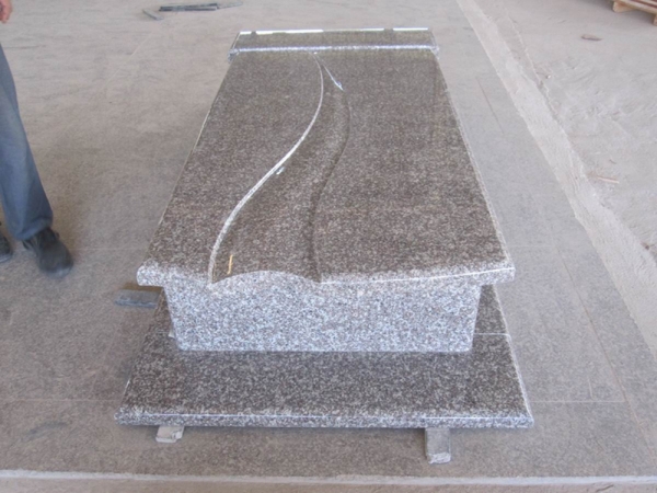 gaya polel g664 batu nisan granit untuk kuburan