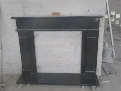 India Black Granite Fireplace Corner Design