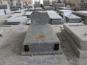 angsa abu-abu granit sederhana makam kuburan batu nisan