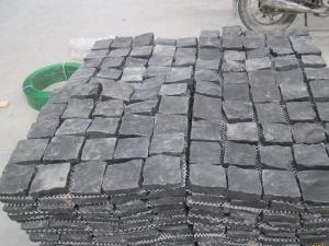 shanxi granit hitam kubus alami jalanan berbatu