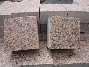 Tianshan Red Granite Garden Cube Cobble Stone