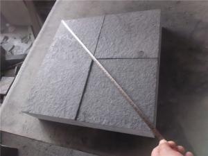 Zhangpu Black Basalt Cube Jalan Paving Cobblestone