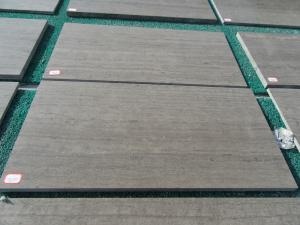 Kayu Abu-abu Marmer Paving Tile Room Walkway