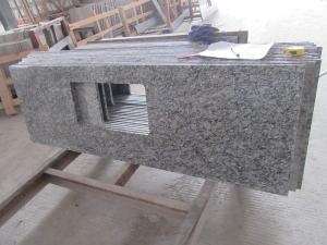 Precut Kustom Semprot White Wave Granit Countertop