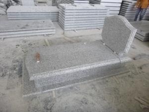G623 Granit Abu-abu Bianco Kristal G603 Polandia Monumen Kijing