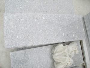 Rushan Grey Granite Pearl Flower Tangga Slab Steps