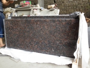 Tan Brown Granite Tiles Dipoles Penutup Lantai Permukaan