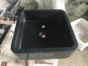 Huanan Black Granite Kitchen Sink Toilet Wash Basin
