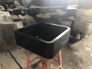 Huanan Black Granite Kitchen Sink Toilet Wash Basin