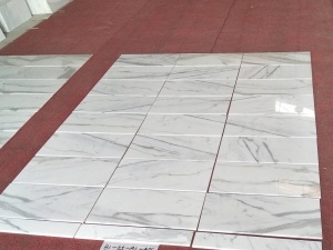 Panel Cladding Dinding Ubin Marmer Emas Calacatta