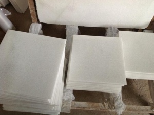 Thassos White Marble Cina Crystal White Marble Slab Tiles Dipotong Untuk Ukuran