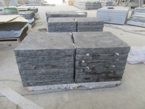 Permukaan pengawetan China Blue Limestone Walling Tiles