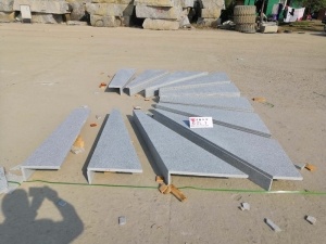 Wuhan G603 Langkah Tangga Batu Granit Abu-abu Muda