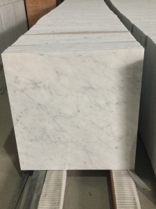 Lempengan Ubin Marmer Putih Carrara Marmer Putih Italia