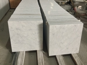 Lempengan Ubin Marmer Putih Carrara Marmer Putih Italia