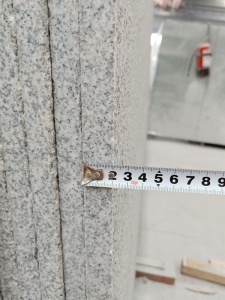 hubei G603 pasokan proyek slab granit abu-abu terang