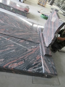 Cina Murah Desain Baru Aurora Cardan Red Brown Granite Poland