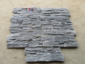 batu semen hitam budaya alami untuk dinding cladding