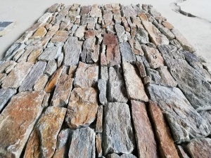 budaya alami batu semen warna campuran untuk dinding cladding
