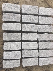 China Grey Granite Cube G623 Tumbled Cobble Stone
